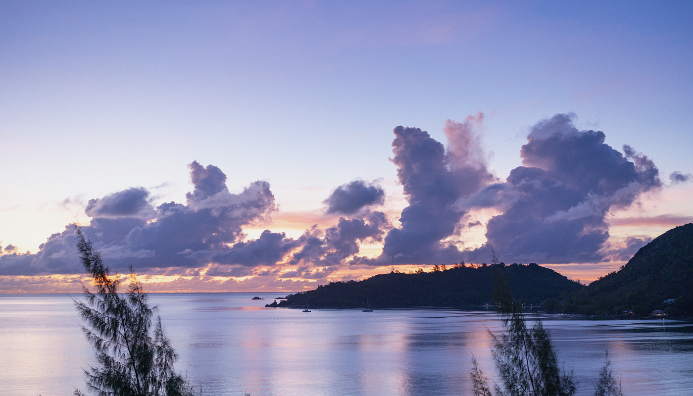 Hotel Raffles Praslin - atardecer